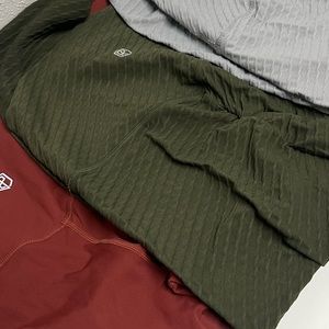 Bp dark and light green paragon leggings